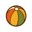 Retro 70s summer holiday icon