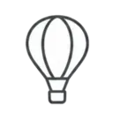 hot air balloon icon